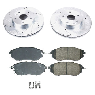 Callahan Brake Parts® - Drilled and Slotted Front Brake Kit