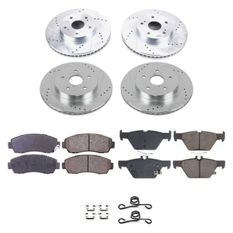 Callahan Brake Parts® - Drilled & Slotted Brake Kit