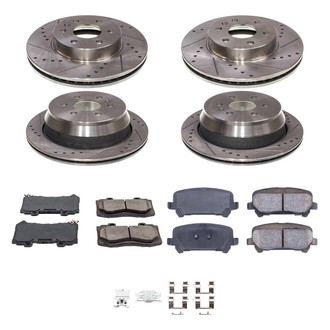 Callahan Brake Parts® - Drilled & Slotted Brake Kit