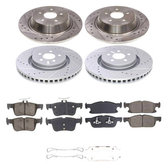 Callahan Brake Parts® - Drilled & Slotted Brake Kit