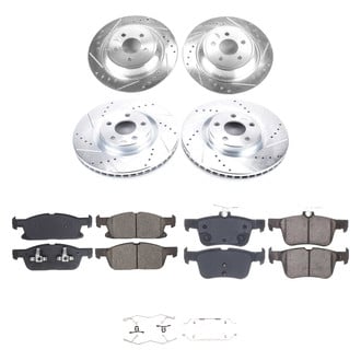 Callahan Brake Parts® - Drilled and Slotted Brake Kit