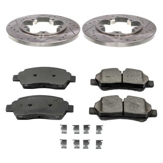 Callahan Brake Parts® - Drilled and Slotted Rear Brake Kit