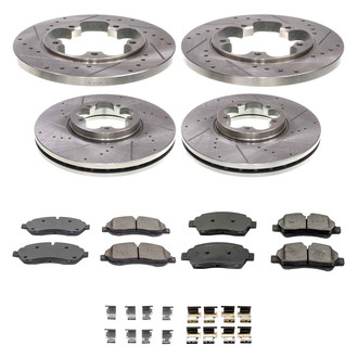 Callahan Brake Parts® - Drilled & Slotted Brake Kit