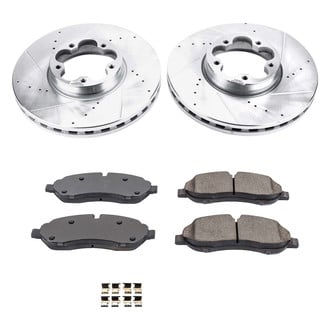 Callahan Brake Parts® - Drilled and Slotted Front Brake Kit