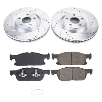 Callahan Brake Parts® - Drilled and Slotted Front Brake Kit