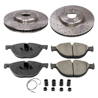 Callahan Brake Parts® - Drilled and Slotted Front Brake Kit