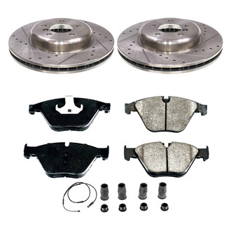 Callahan Brake Parts® - Drilled and Slotted Front Brake Kit