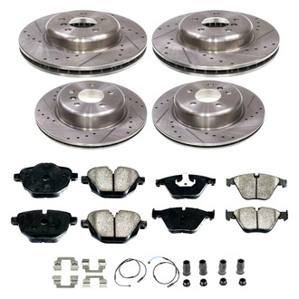 Callahan Brake Parts® - Drilled and Slotted Front and Rear Brake Kit
