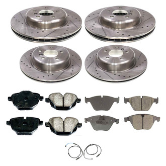 Callahan Brake Parts® - Drilled and Slotted Front and Rear Brake Kit