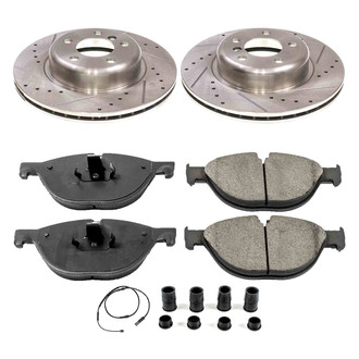 Callahan Brake Parts® - Drilled and Slotted Front Brake Kit