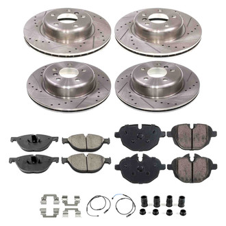Callahan Brake Parts® - Drilled and Slotted Front and Rear Brake Kit