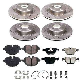 Callahan Brake Parts® - Drilled and Slotted Front and Rear Brake Kit