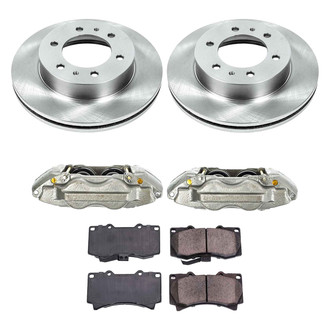 Callahan Brake Parts® - Plain Front Brake Kit with Calipers