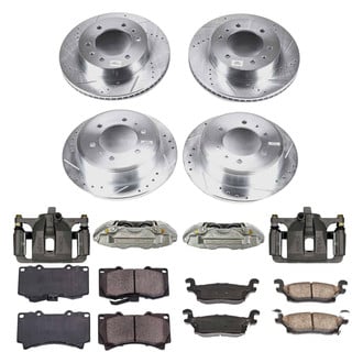 Callahan Brake Parts® - Drilled & Slotted Brake Kit with Calipers