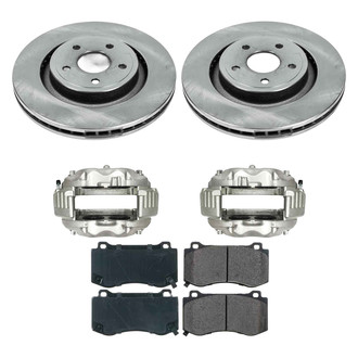 Callahan Brake Parts® - Plain Front Brake Kit with Calipers