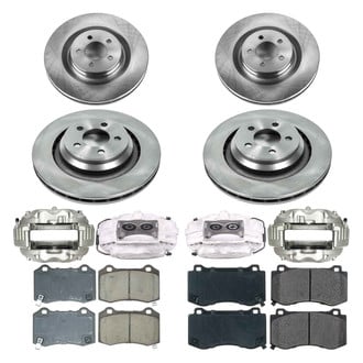 Callahan Brake Parts® - Plain Brake Kit with Calipers