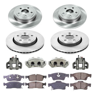 Callahan Brake Parts® - Plain Brake Kit with Calipers