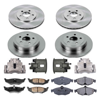 Callahan Brake Parts® - Plain Brake Kit with Calipers