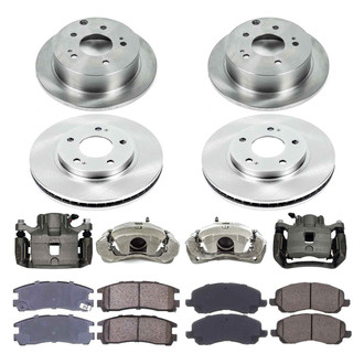 Callahan Brake Parts® - Plain Brake Kit with Calipers
