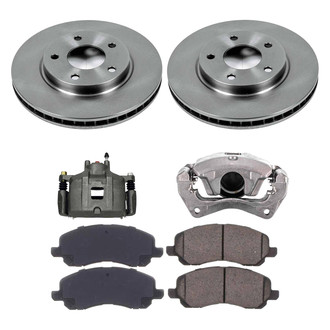 Callahan Brake Parts® - Plain Front Brake Kit with Calipers