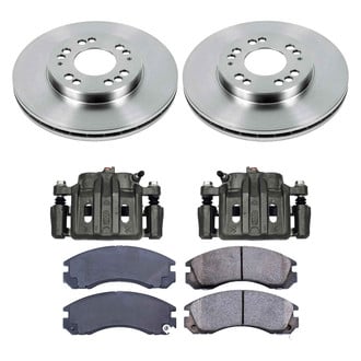 Callahan Brake Parts® - Plain Front Brake Kit with Calipers
