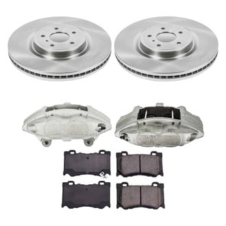 Callahan Brake Parts® - Plain Front Brake Kit with Calipers
