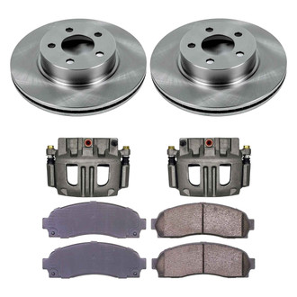 Callahan Brake Parts® - Plain Front Brake Kit with Calipers