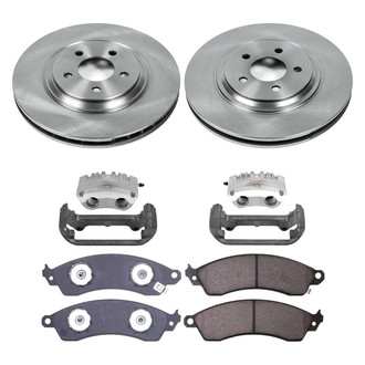 Callahan Brake Parts® - Plain Front Brake Kit with Calipers