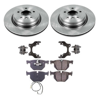 Callahan Brake Parts® - Plain Rear Brake Kit with Calipers