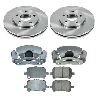Callahan Brake Parts® - Plain Brake Kit with Calipers