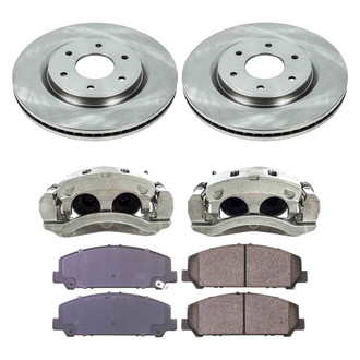 Callahan Brake Parts® - Plain Front Brake Kit with Calipers