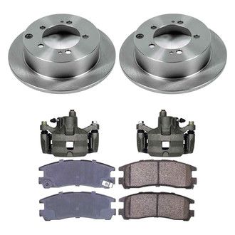 Callahan Brake Parts® - Plain Brake Kit with Calipers