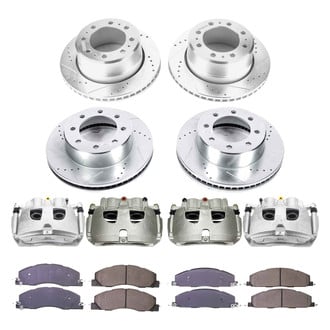 Callahan Brake Parts® - Drilled & Slotted Brake Kit with Calipers