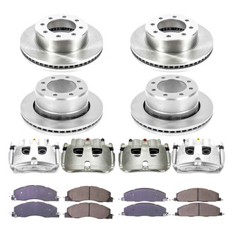 Callahan Brake Parts® - Plain Brake Kit with Calipers