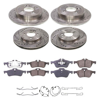 Callahan Brake Parts® - Drilled and Slotted Front and Rear Brake Kit