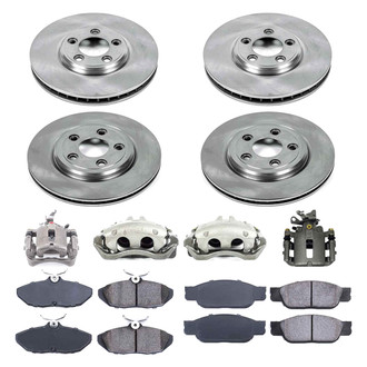 Callahan Brake Parts® - Plain Brake Kit with Calipers