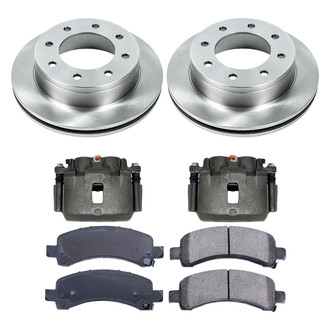 Callahan Brake Parts® - Plain Rear Brake Kit with Calipers