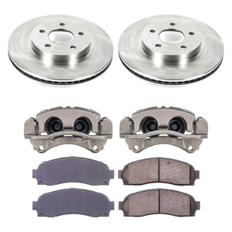 Callahan Brake Parts® - Plain Front Brake Kit with Calipers