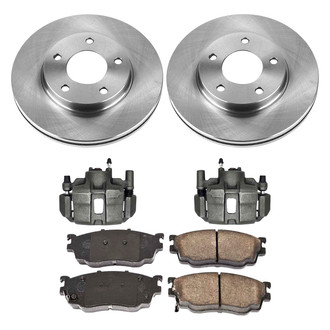 Callahan Brake Parts® K030009 - Plain Front Brake Kit with Calipers
