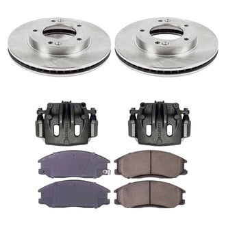Callahan Brake Parts® - Plain Front Brake Kit with Calipers