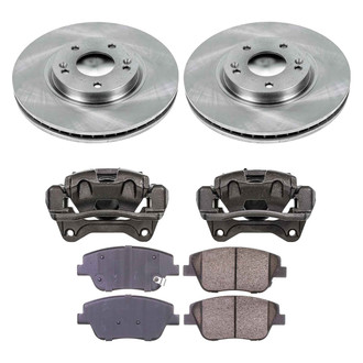 Callahan Brake Parts® - Plain Front Brake Kit with Calipers