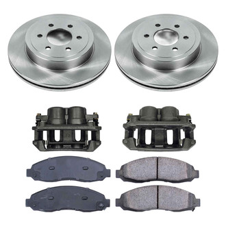 Callahan Brake Parts® K030135 - Plain Front Brake Kit with Calipers