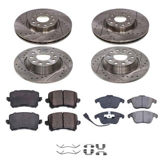 Callahan Brake Parts® - Drilled and Slotted Brake Kit