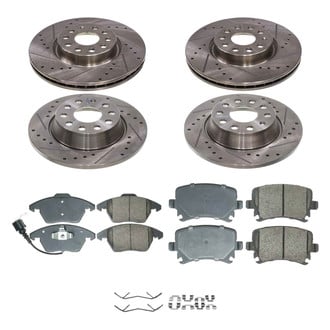 Callahan Brake Parts® - Drilled and Slotted Brake Kit