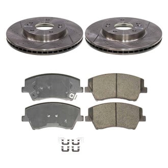 Callahan Brake Parts® - Drilled and Slotted Front Brake Kit