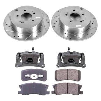 Callahan Brake Parts® - Drilled & Slotted Brake Kit with Calipers