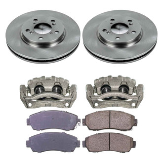 Callahan Brake Parts® - Plain Front Brake Kit with Calipers