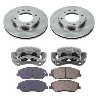 Callahan Brake Parts® - Plain Front Brake Kit with Calipers