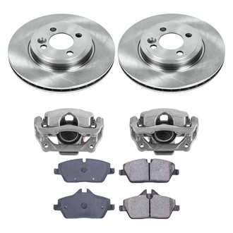 Callahan Brake Parts® - Plain Front Brake Kit with Calipers
