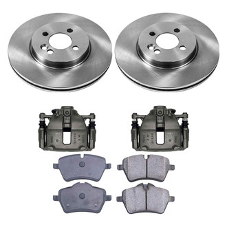 Callahan Brake Parts® - Plain Front Brake Kit with Calipers
